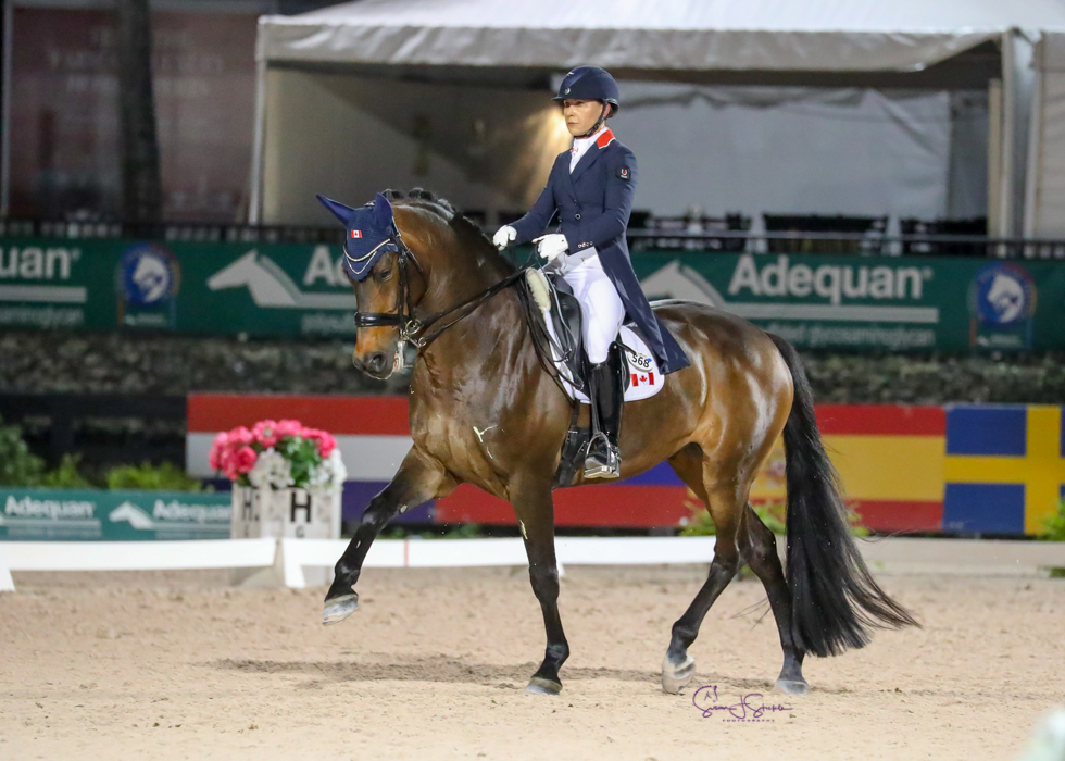 Canadian Dressage Team Takes Silver in 2019 CDIO 3* Wellington Nations Cup
